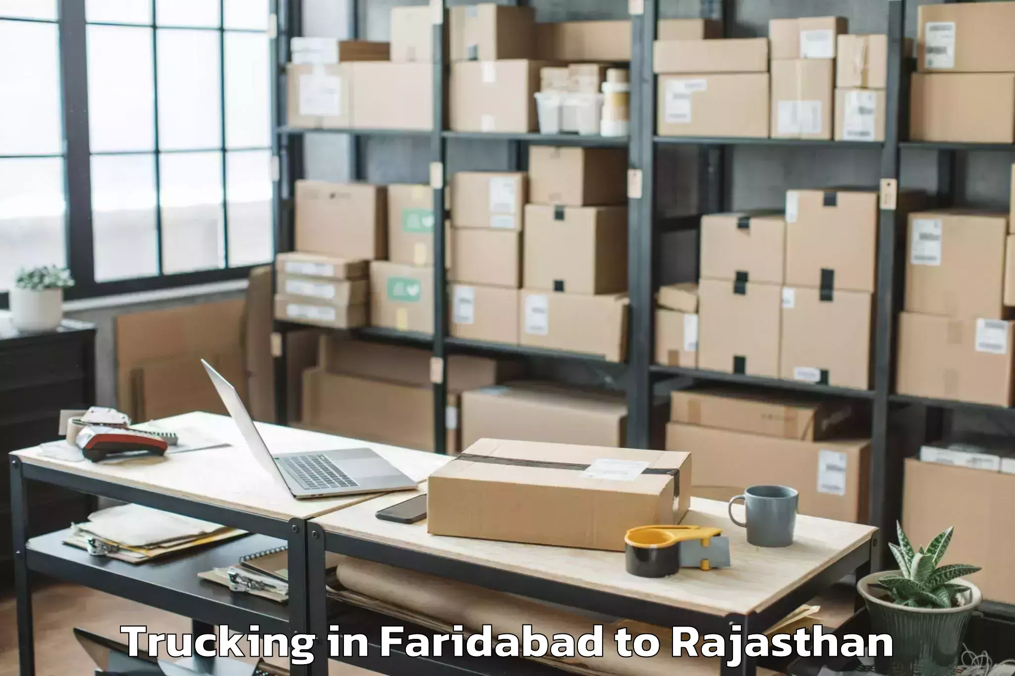 Reliable Faridabad to Jaipur National University Jai Trucking